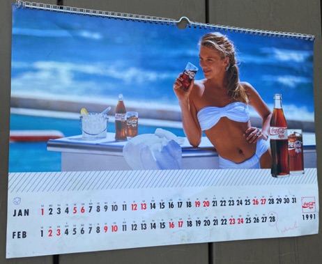 2348-1 € 5,00 coca cola kalender 1991 12x afb..jpeg